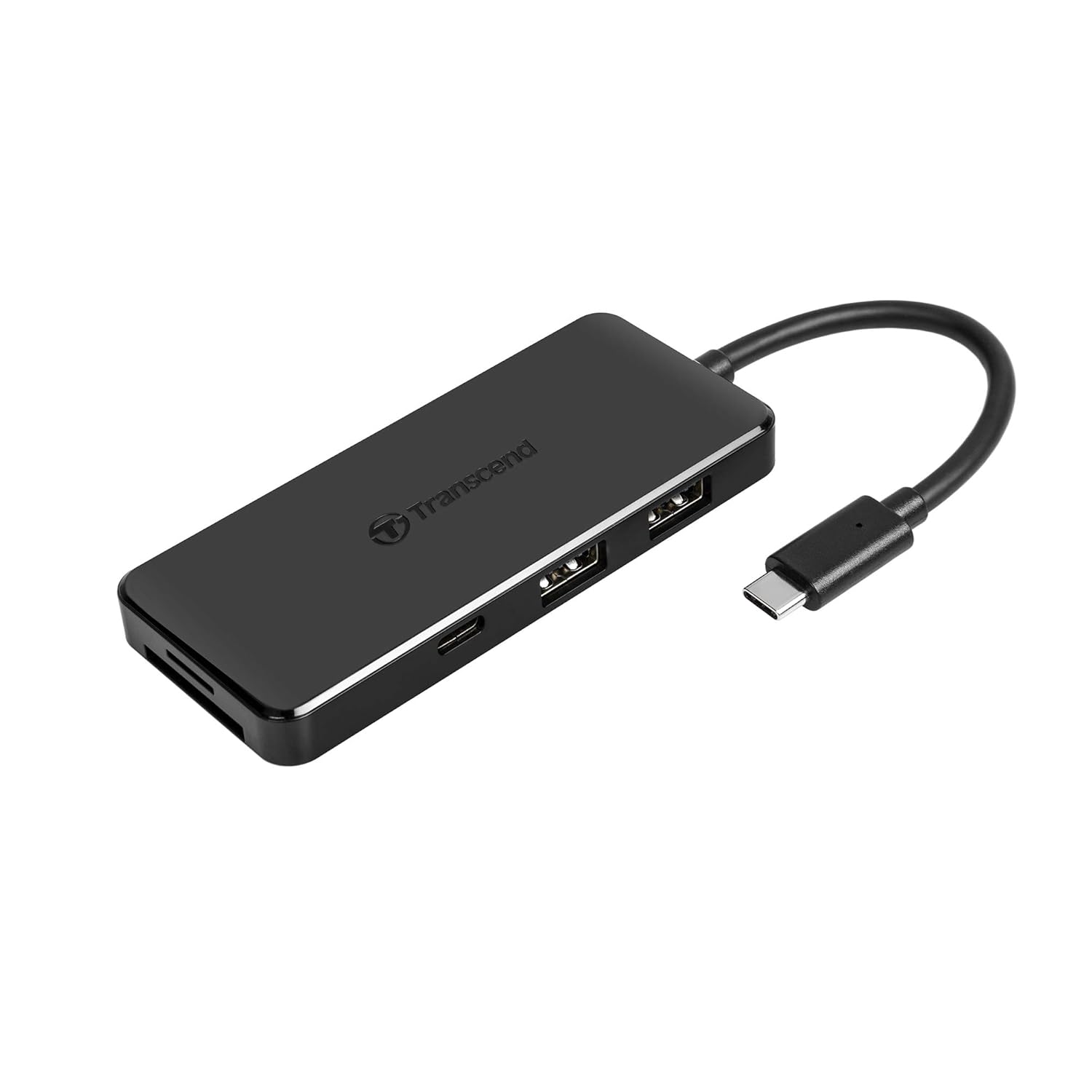 Transcend USB 3.1 Gen 2 Interface 6-in-1 USB Type-C Hub, Up to 10Gb/S Transfer Rates Black - TS-HUB5C Port Transcend USB 3.1 Gen 2 Interface 6-in-1 USB Type-C Hub, Up to 10Gb/S Transfer Rates Black - TS-HUB5C Port